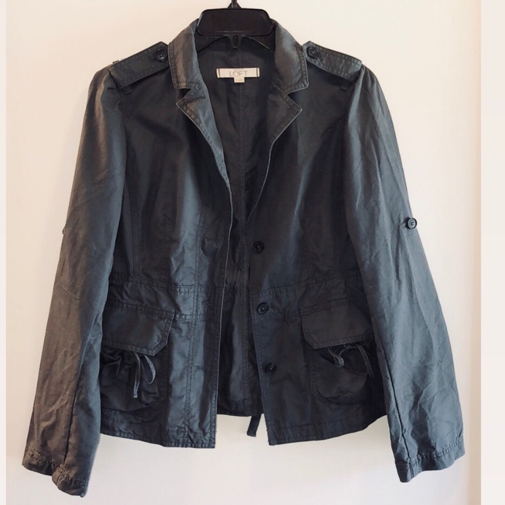 LOFT Utility Jacket in Dark Charcoal Gray